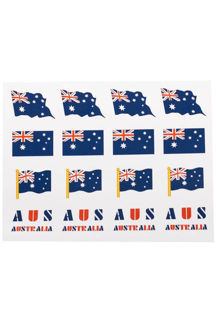 Small Temporary Aussie Flag Tattoos