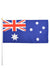 4 Pack Medium Aussie Flags Australia Day Novelty Merchandise - Main Image