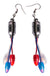 Red, White and Blue Australia Day Light Up Earrings