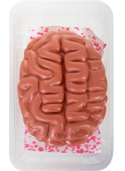 Plastic Tray of Brains Halloween Decoration