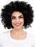 Curly Black Jumbo Black Clown Afro Costume Wig for Adults