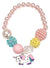 Image My Little Unicorn Girl's Pink Beaded Costume Bracelet