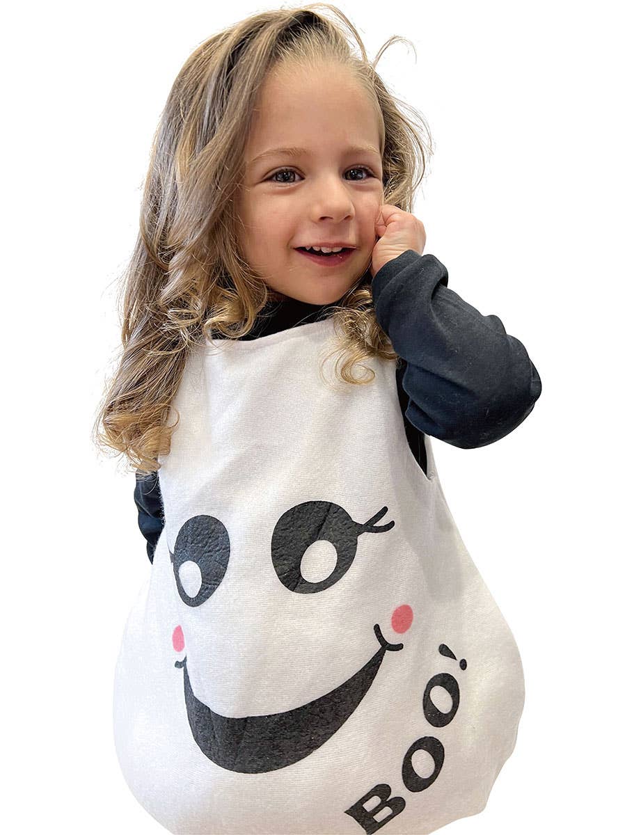 Image of Ghost Cutie Toddler Kids Halloween Costume - Close Image