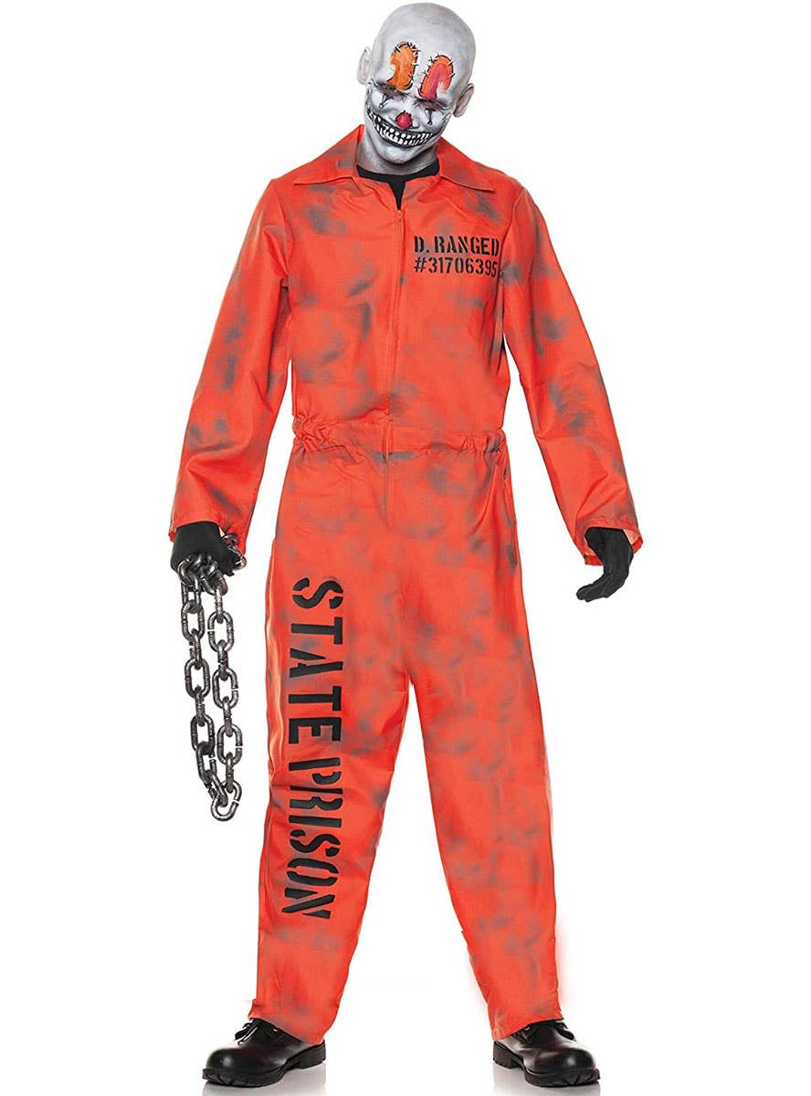 Image of D-Ranged Orange Prisoner Men's Halloween Costume - Main Image