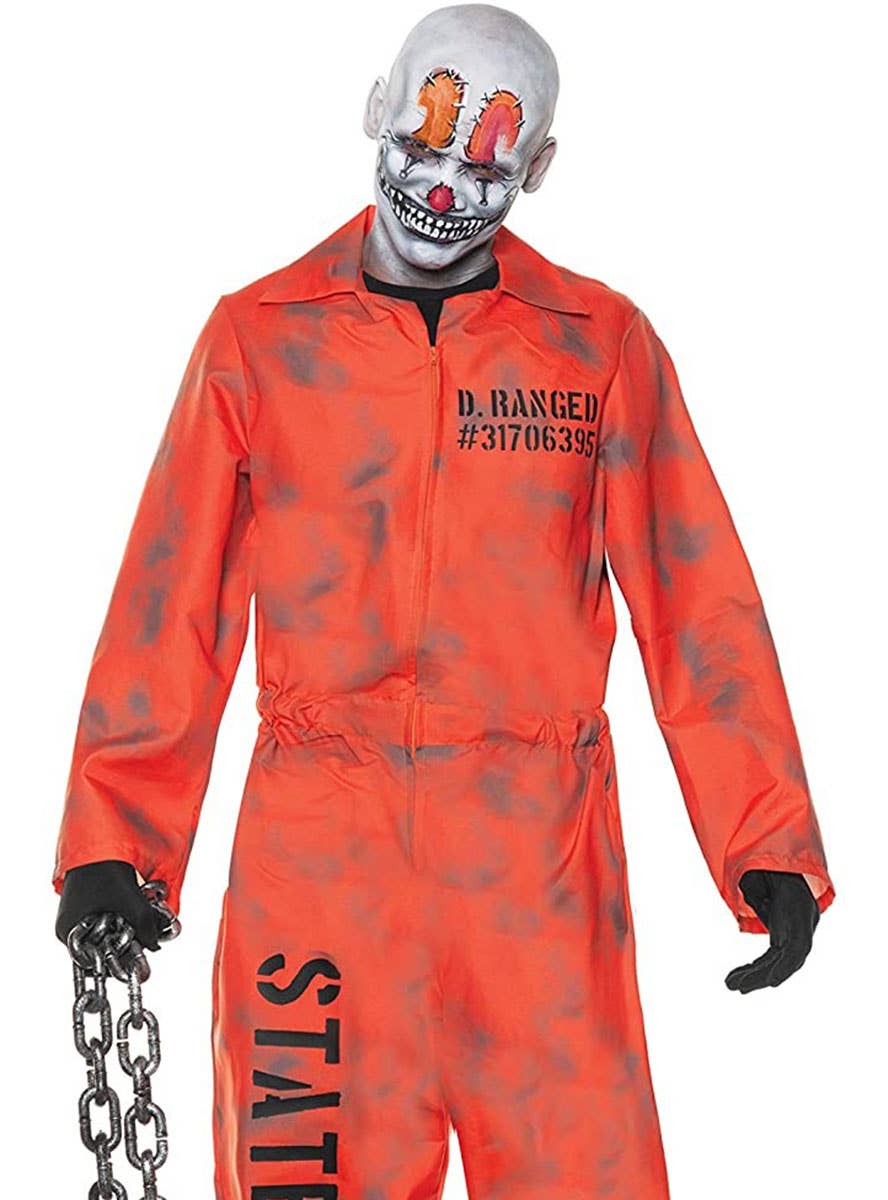 Image of D-Ranged Prisoner Teen Boy's Halloween Costume - Close Image