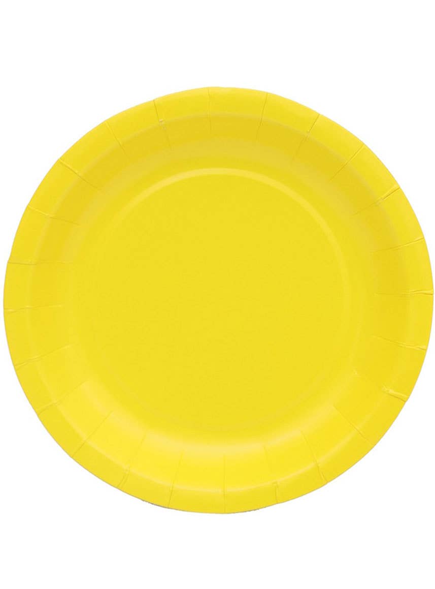 Image of Dandelion Yellow 20 Pack 18cm Round Paper Plates