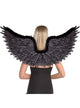 Image of Dark Angel Black Mock Feather Costume Wings