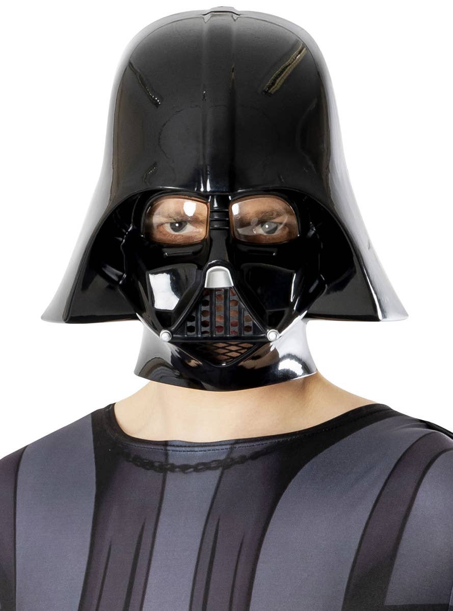 Image of Darth Vader Mens Licensed Star Wars Sith Costume - Close Up Image 1