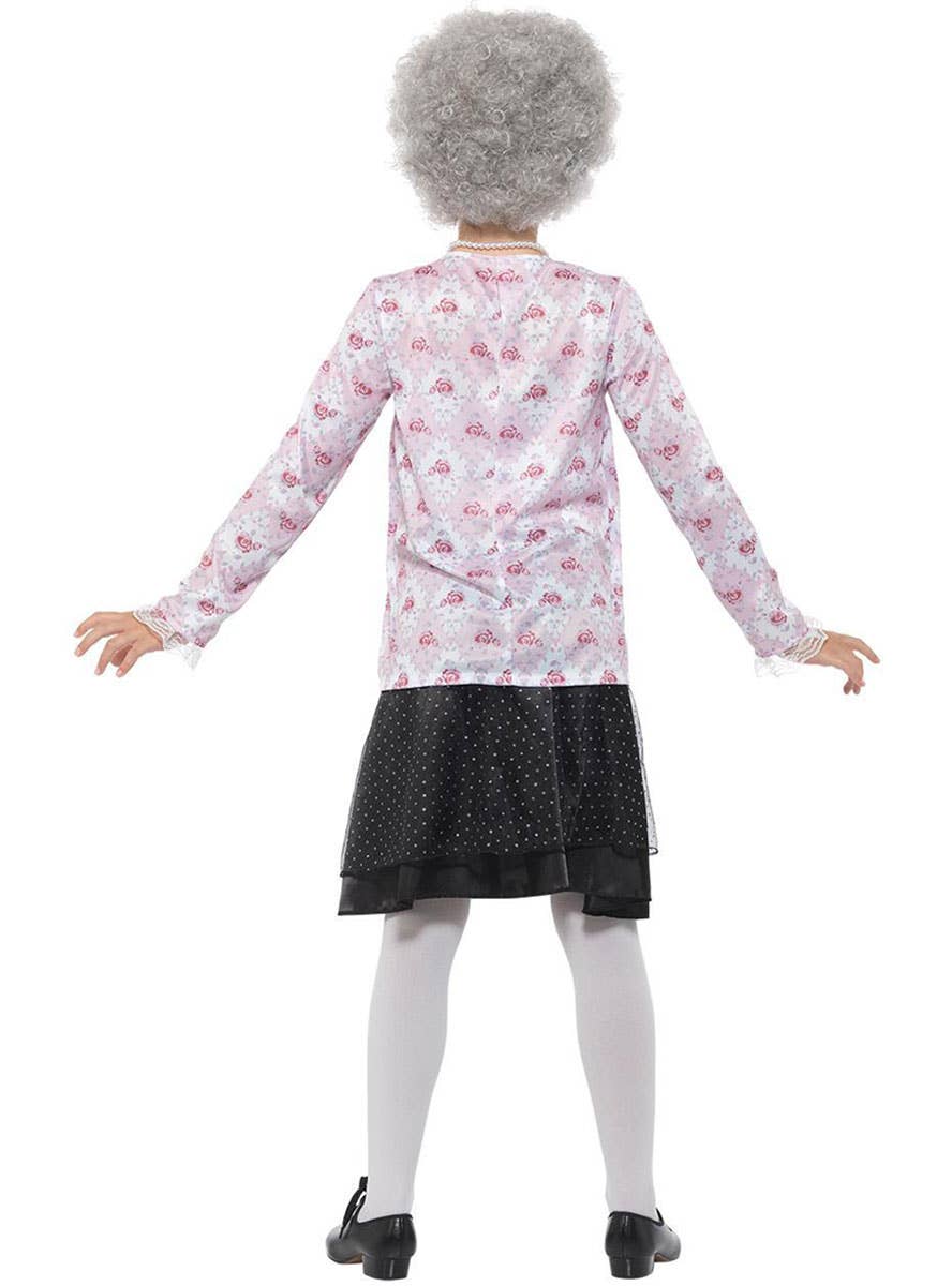 Image of Gangster Granny Girls David Williams Book Character Costume - Back