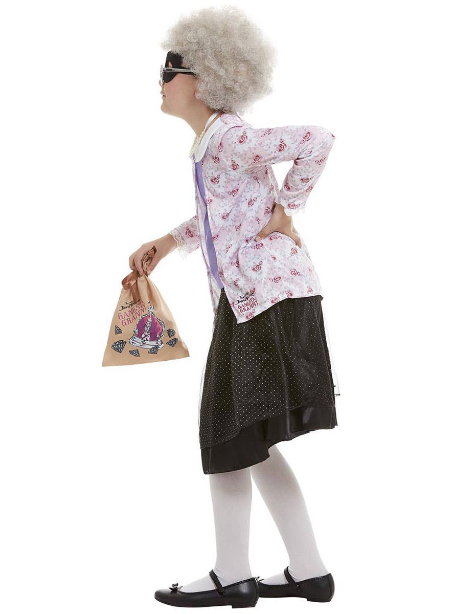 Image of Gangster Granny Girls David Williams Book Character Costume - Side