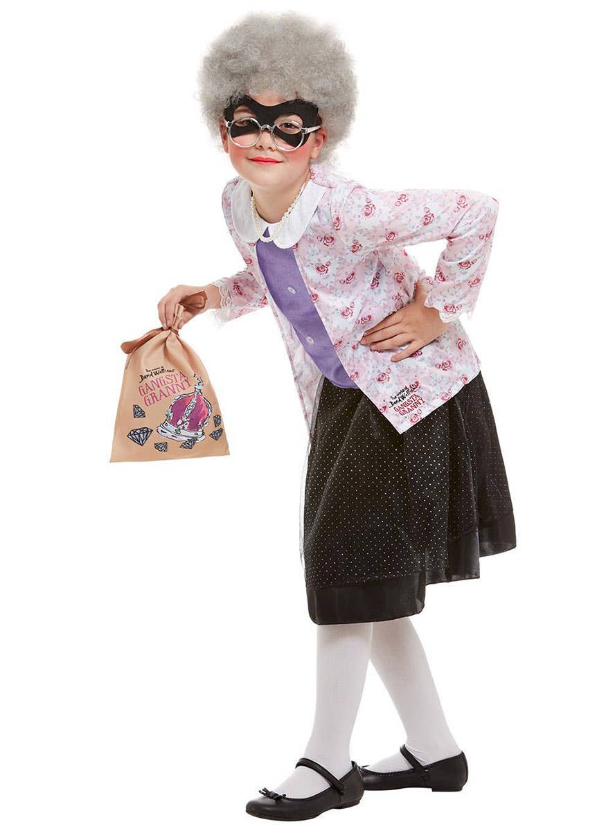 Image of Gangster Granny Girls David Williams Book Character Costume - Main Image