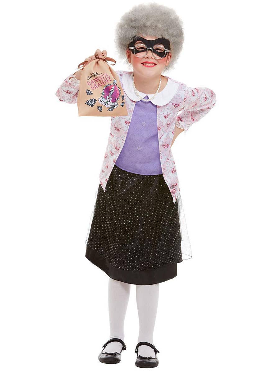 Image of Gangster Granny Girls David Williams Book Character Costume - Alternative