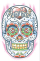 Day Of The Dead Sugar Skull Temporary Tattoo