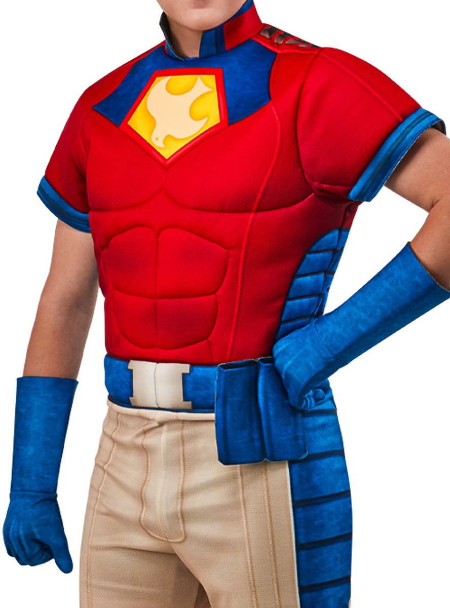 Image of Peacemaker Men's Muscle Chest DC Comics Costume - Close Image 2