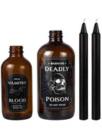 Image of Deadly Soiree Poison Bottles and Candles Halloween Decorations - Main Image