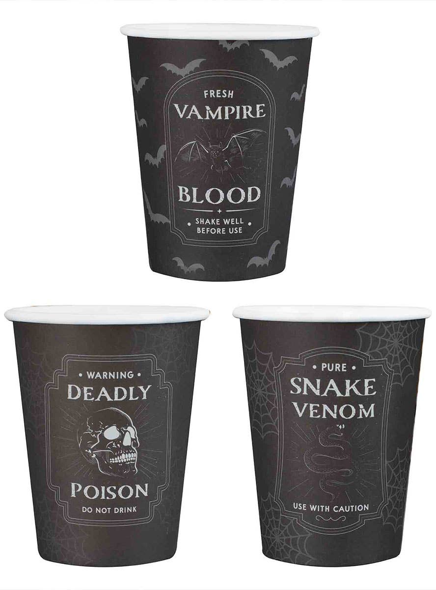 Image of Deadly Soiree 8 Pack Paper Halloween Cups - Main Image