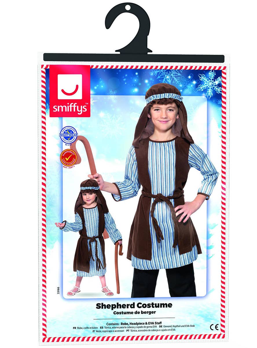 Image of Nativity Shepherd Deluxe Boys Biblical Costume - Packaging View