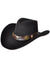 Image of Deluxe Black Suede Texan Bull Cowboy Hat