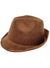 Image of Deluxe Bavarian Brown Faux Suede Oktoberfest Costume Hat