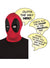 Image of Deadpool Superhero Costume Mask with Speech Bubbles