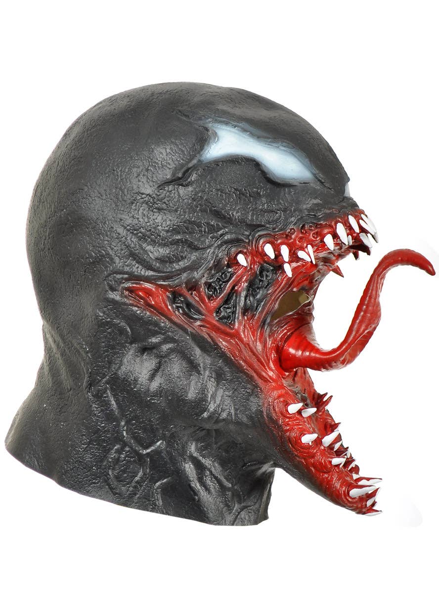 Image of Full Head Venom Inspired Spider Villain Costume Mask - Side View 2