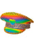 Image of Deluxe Glittery Rainbow Heart Mardi Gras Festival Hat