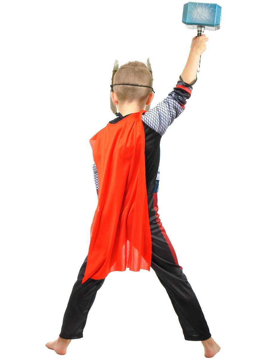 Image of Deluxe Boys God of Thunder Superhero Costume - Back Image