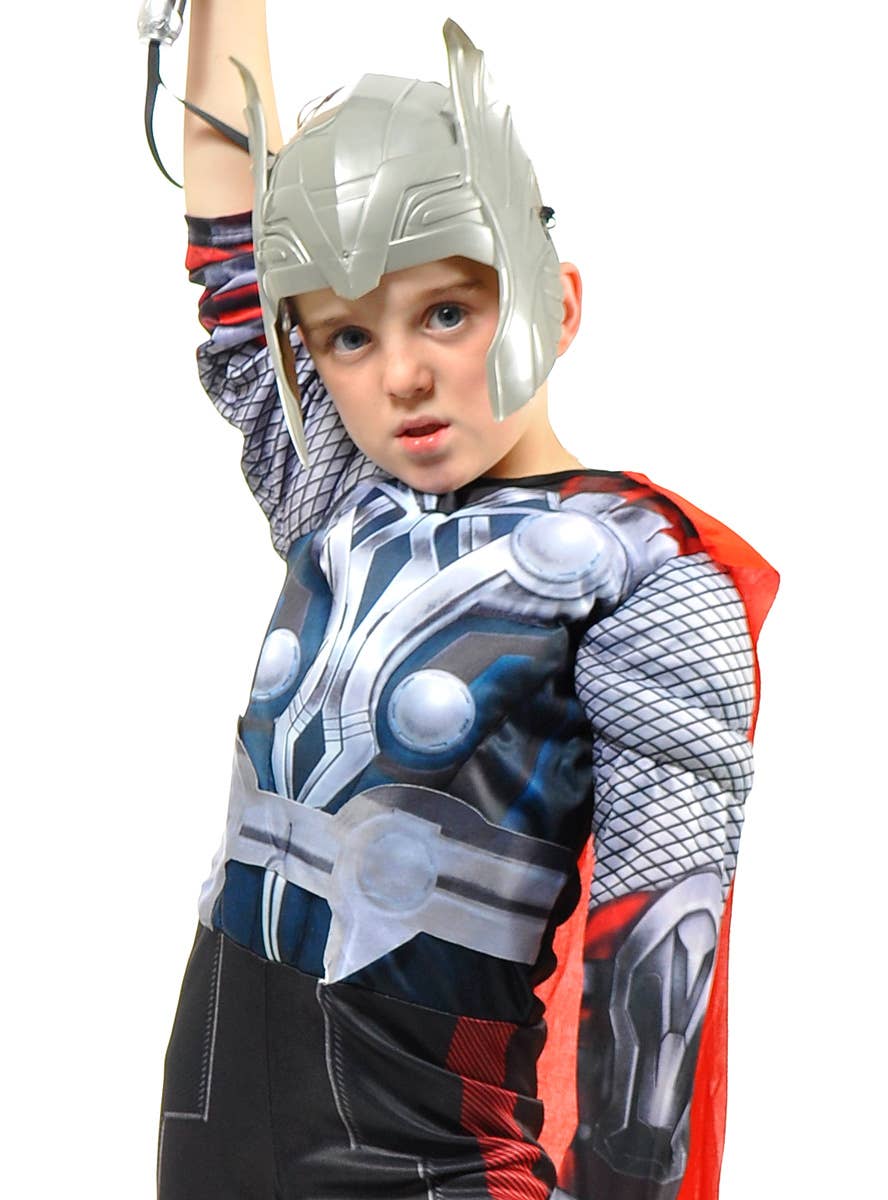 Image of Deluxe Boys God of Thunder Superhero Costume - Close Image