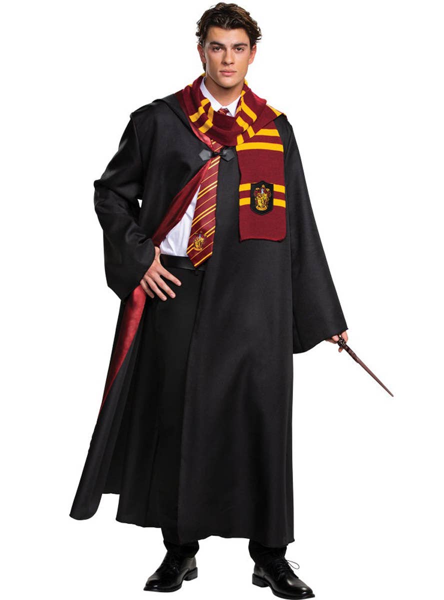 Image of Harry Potter Men's Deluxe Gryffindor Costume Robe - Alternate Front View 2