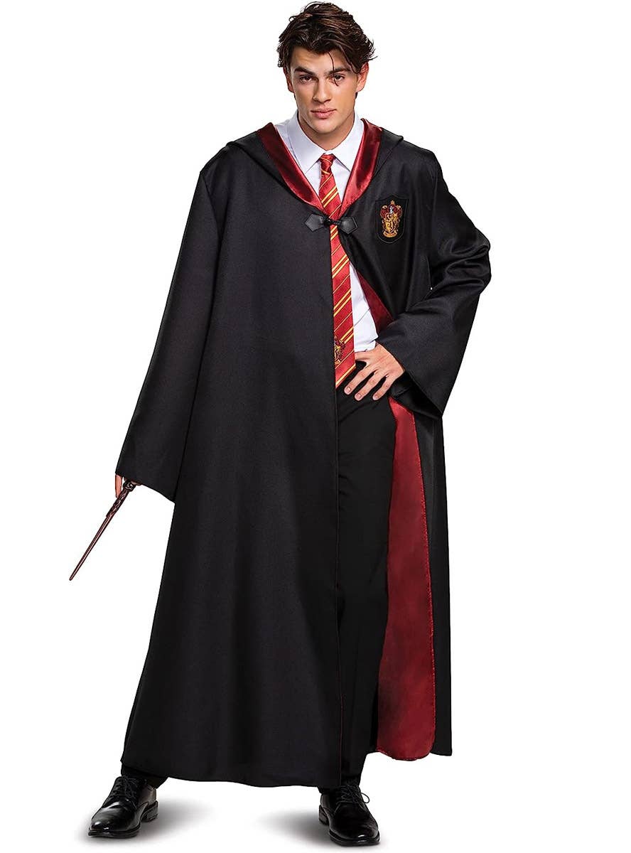 Image of Harry Potter Men's Deluxe Gryffindor Costume Robe - Alternate Front View 1