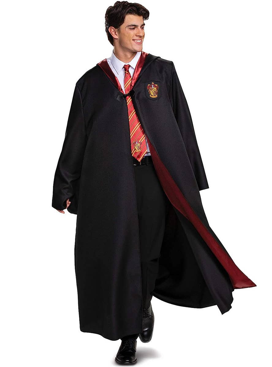 Image of Harry Potter Men's Deluxe Gryffindor Costume Robe - Front View