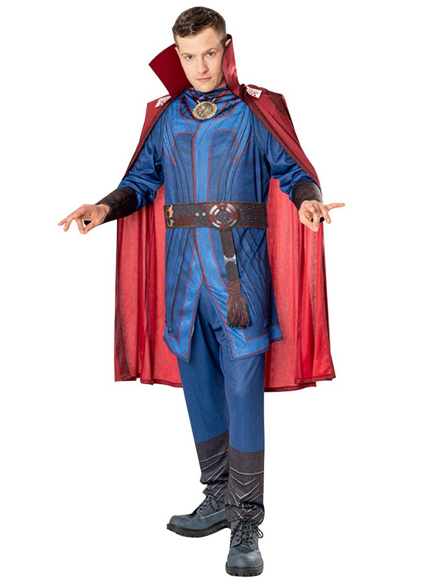 Image of Dr Strange Mens Deluxe Marvel Superhero Costume - Alternate Front View