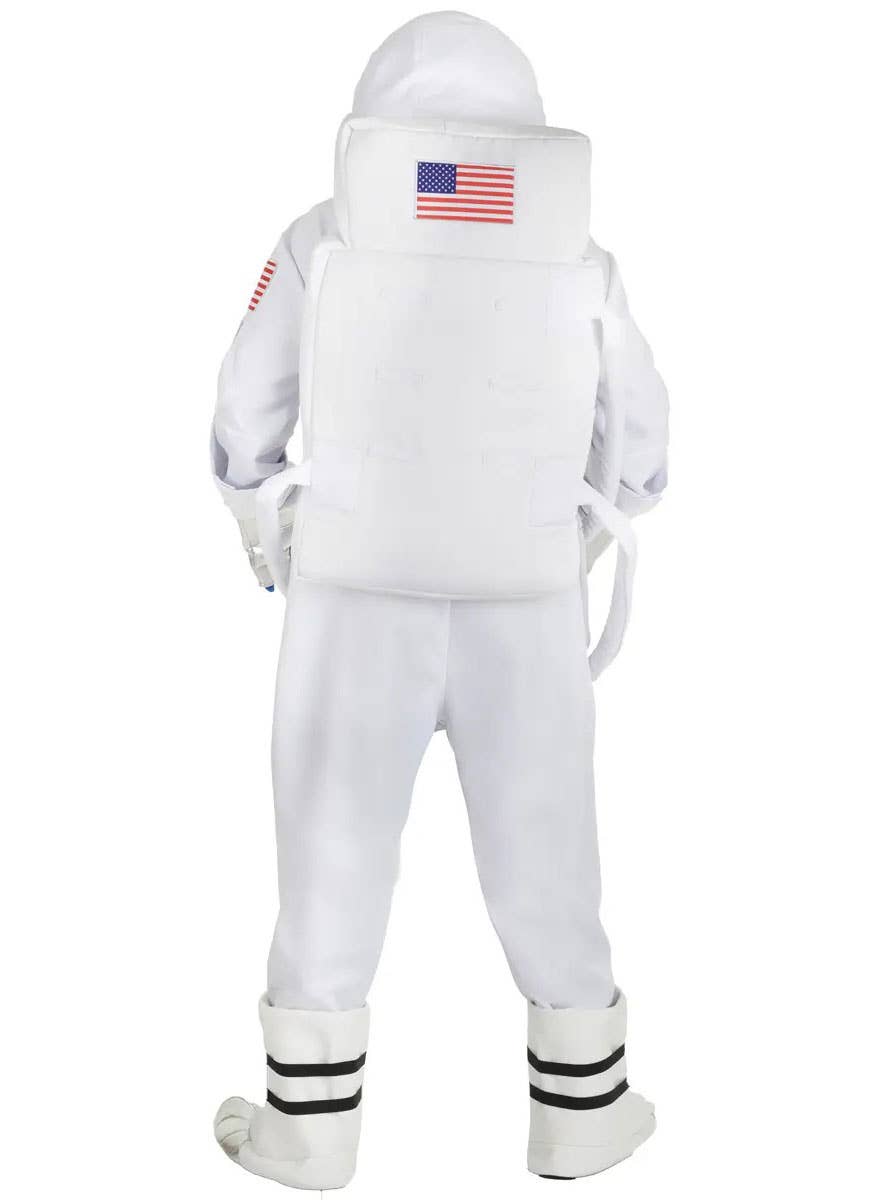 Image of Deluxe White Space Astronaut Mens Costume - Back View