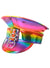 Image of Metallic Rainbow Vinyl Peaked Festival Hat