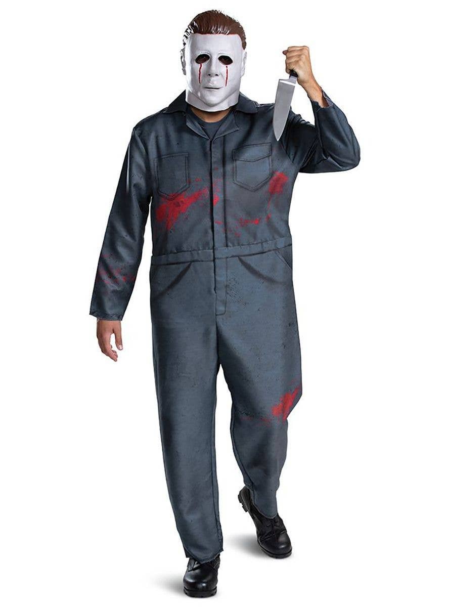 Image of Michael Myers Men's Plus Size Halloween Costume - Alternate Front View