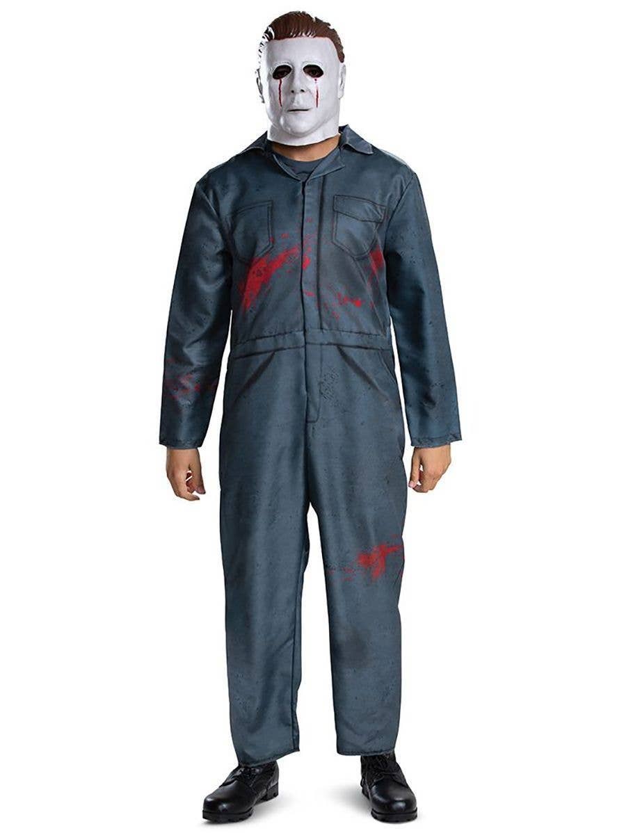 Image of Michael Myers Men's Plus Size Halloween Costume - Front View