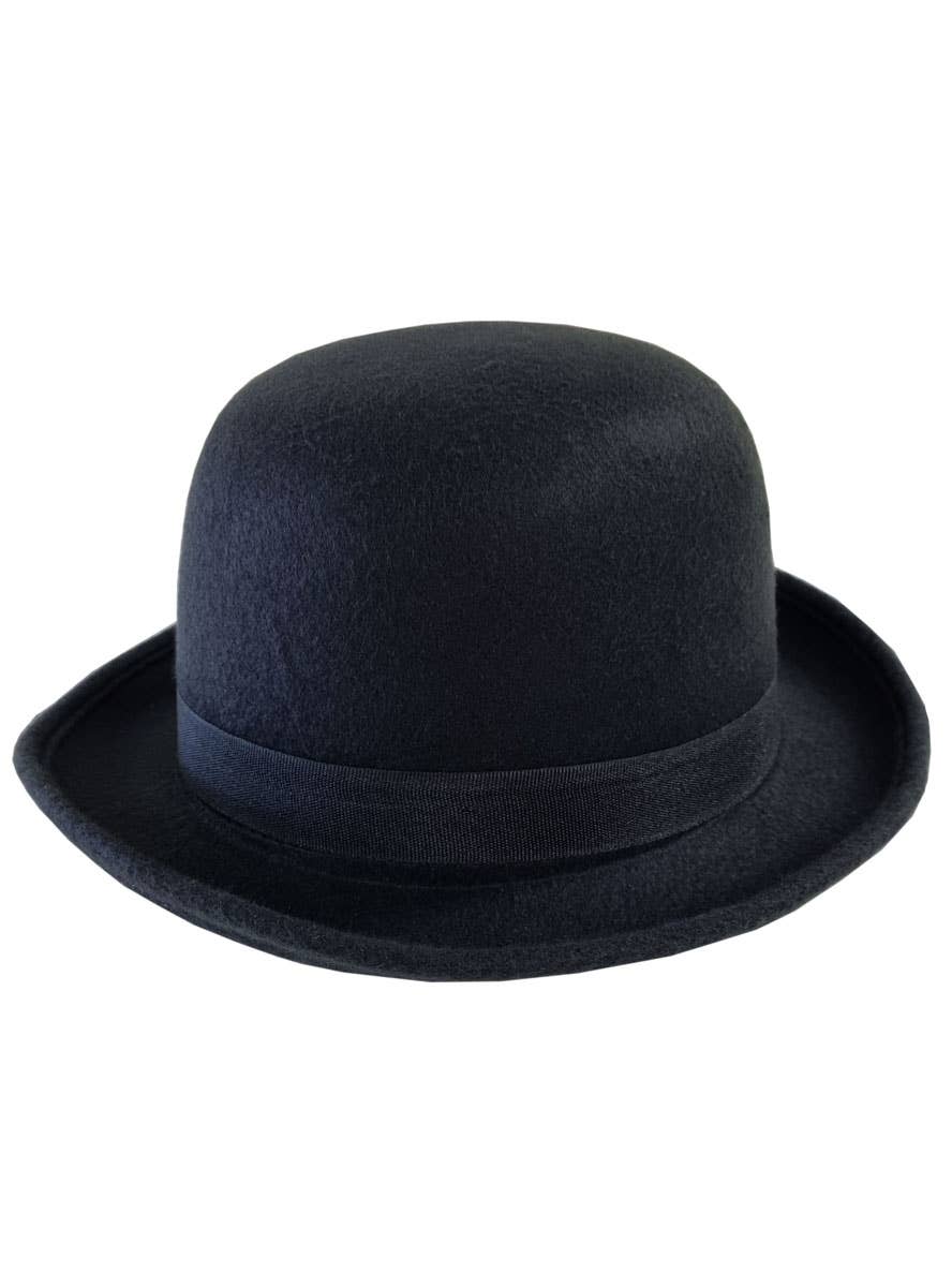 Image of Traditional Deluxe Black English Bowler Costume Hat
