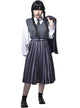 Image of Deluxe Teen Girl's Nevermore Wednesday Addams Halloween Costume - Main Image