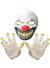 Image of Evil Clown Rubber Latex Mask and Hands Set - Main Image