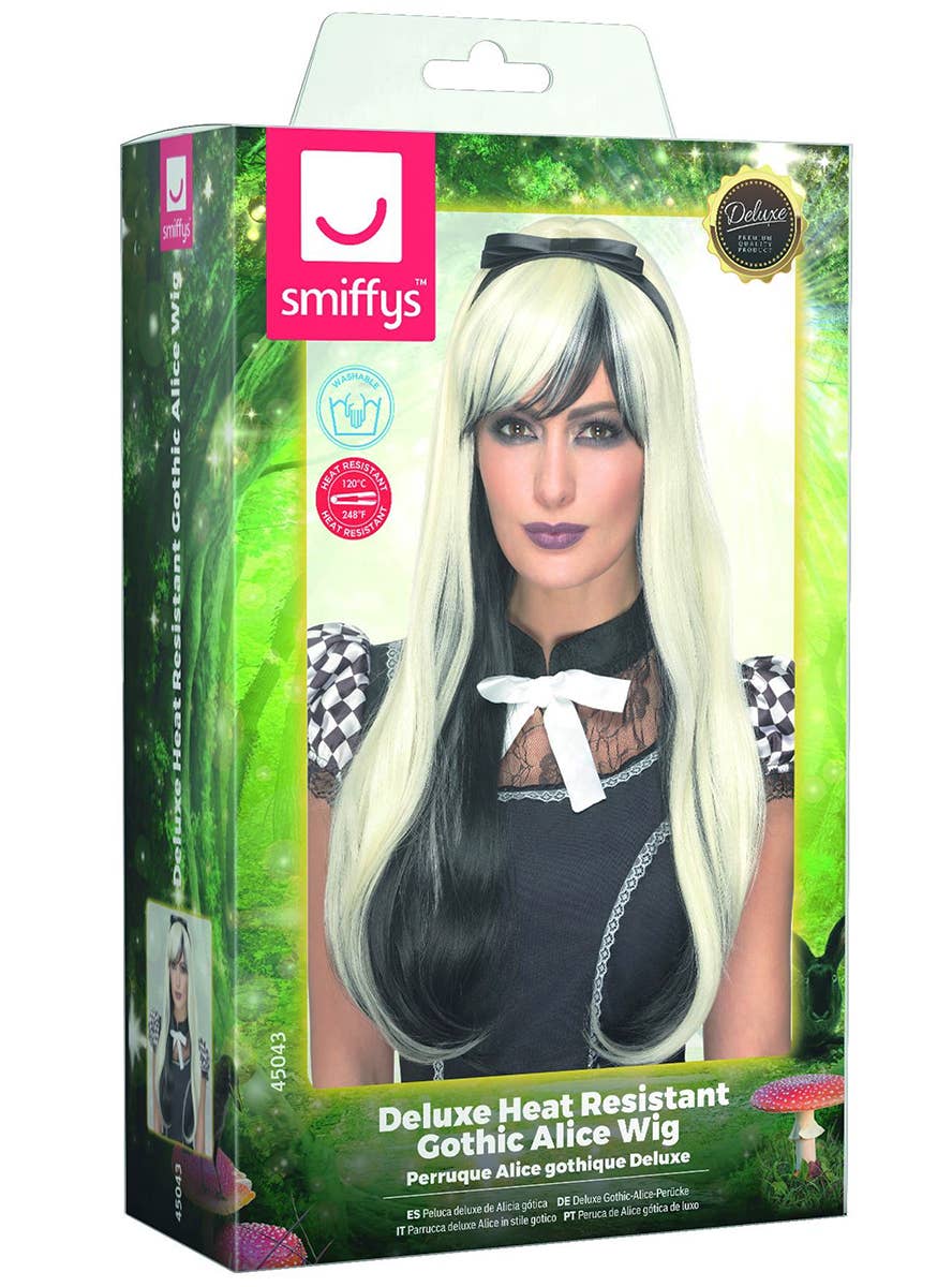 Image of Deluxe Heat Resistant Gothic Alice Women's Costume Wig - Packaging Image