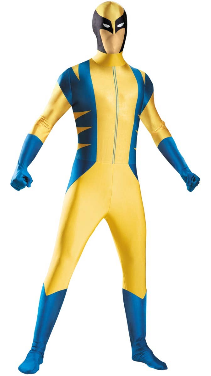Men's Classic Wolverine Second Skin Lycra Jumpsuit Fancy Dress Costume