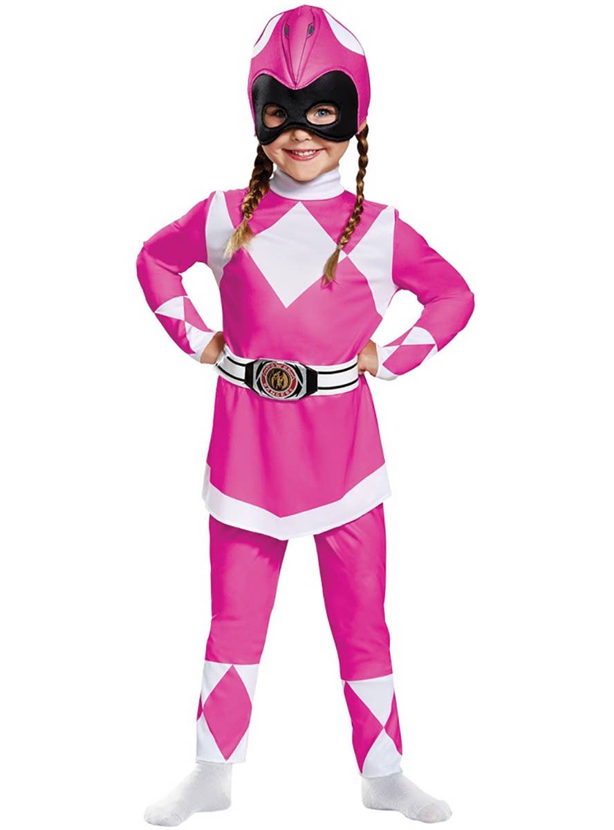 Pink Toddler Power Ranger Costume - Main Image