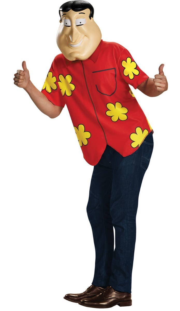 Men's Funny Family Guy Quagmire Fancy Dress Costume Main Image