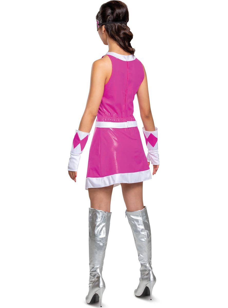 Pink Power Ranger Costume for Women - Back Image