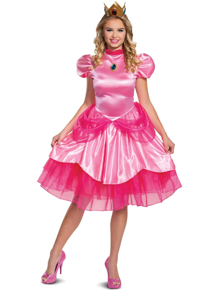 Women's Princess Peach Costume - Front Image