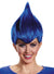 Dark Blue Trollz Inspired Wacky Wig for Adults - Main Image