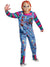 Deluxe Plus Size Chucky Doll Adults Child's Play Halloween Costume - Front Image