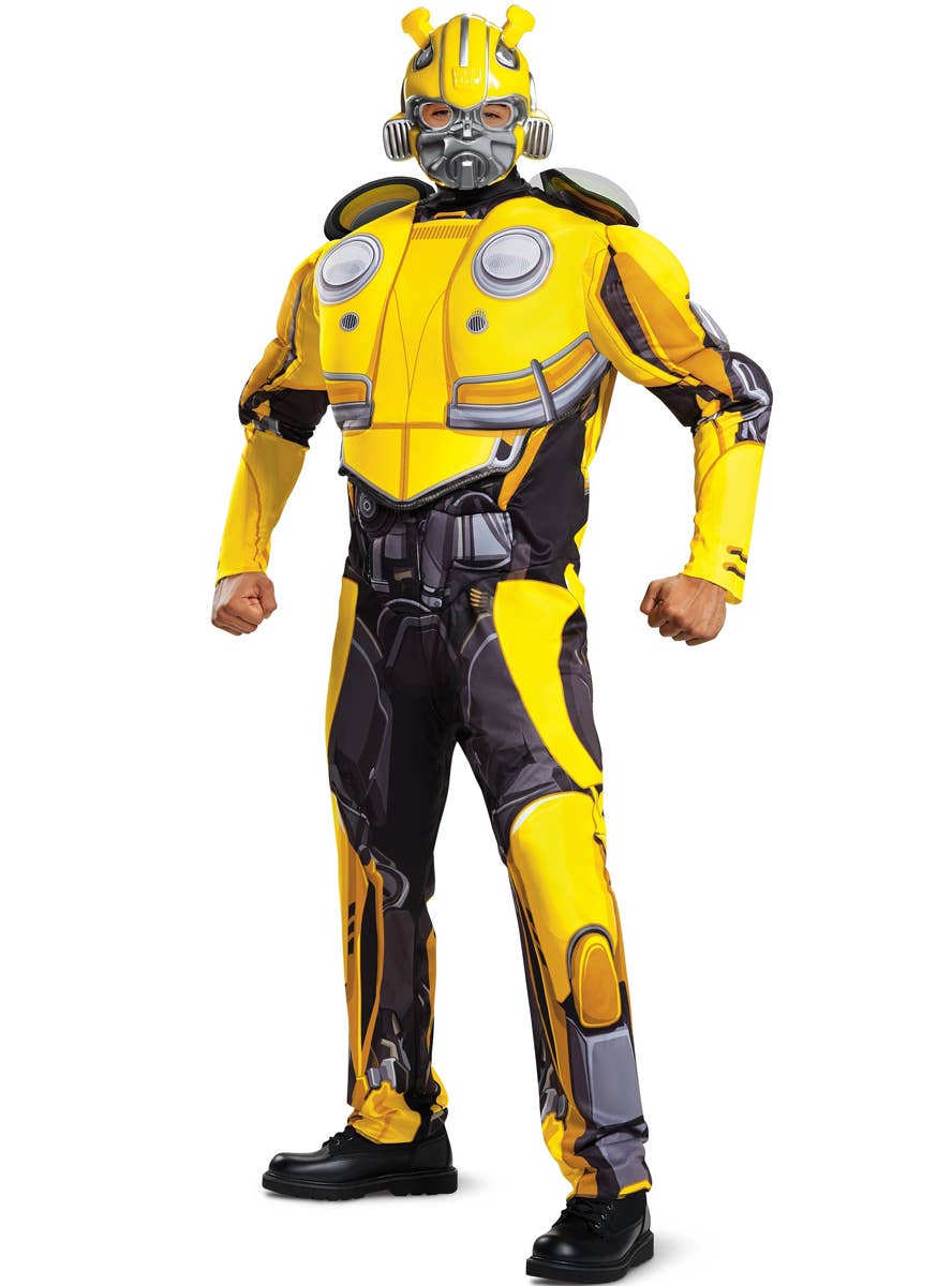 Men's Bumblebee Transformers Costume - Front Image