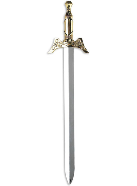 Silver and Gold Medieval King Costume Sword - Main Image