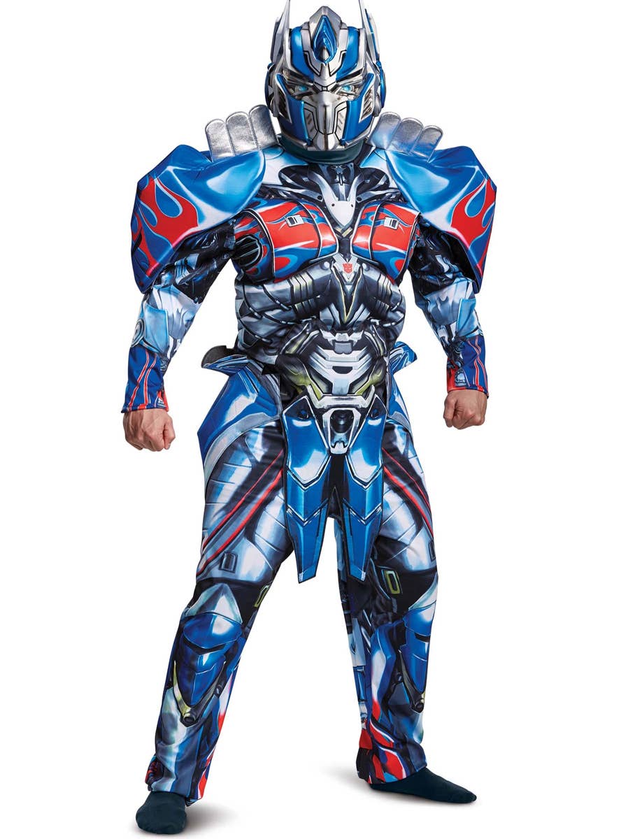 Men's Deluxe Optimus Prime Costume - Front Image